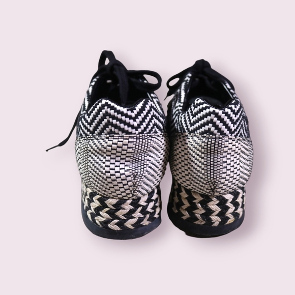Stella Mccartney Sneakers Macy Lace Up Athletic Wedge Espadrilles Shoes Size 38 - Picture 5 of 12